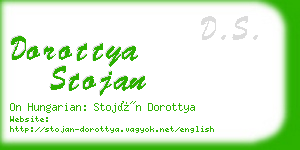 dorottya stojan business card